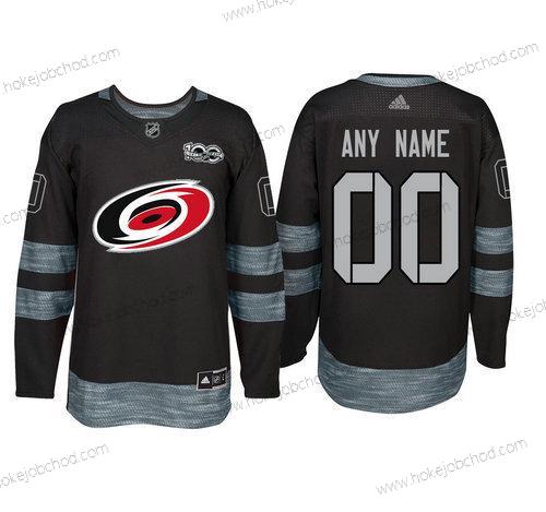 Adidas Carolina Hurricanes Přizpůsobené Černá 1917-2017 100th Výročí Sešitý NHL Dres