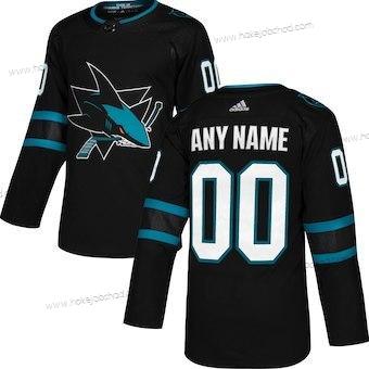 Adidas Dětské San Jose Sharks Přizpůsobené Černá Náhradní Autentické Dres