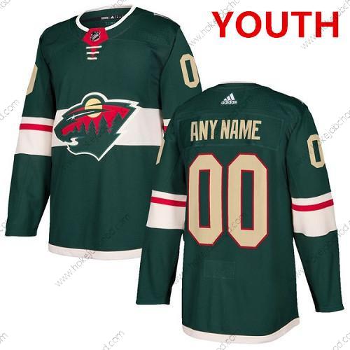 Adidas Minnesota Wild Přizpůsobené Autentické Zelená Domácí NHL Dres