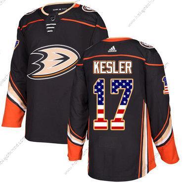 Adidas Mládež Anaheim Ducks #17 Ryan Kesler Černá Domácí Autentické USA Flag Sešitý NHL Dres