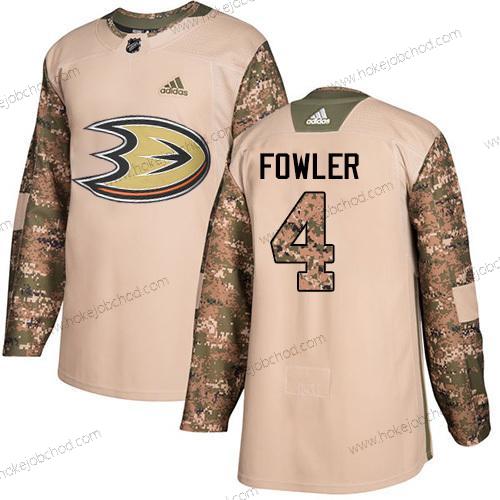 Adidas Mládež Anaheim Ducks #4 Cam Fowler Camo Autentické 2017 Veterans Day Sešitý NHL Dres