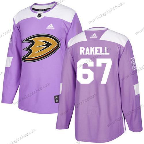 Adidas Mládež Anaheim Ducks #67 Rickard Rakell Nachový Autentické Bojuje proti rakovině Sešitý NHL Dres