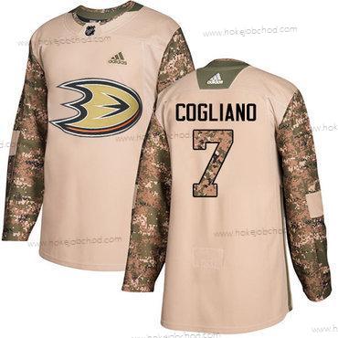 Adidas Mládež Anaheim Ducks #7 Andrew Cogliano Camo Autentické 2017 Veterans Day Sešitý NHL Dres