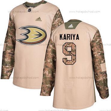 Adidas Mládež Anaheim Ducks #9 Paul Kariya Camo Autentické 2017 Veterans Day Sešitý NHL Dres