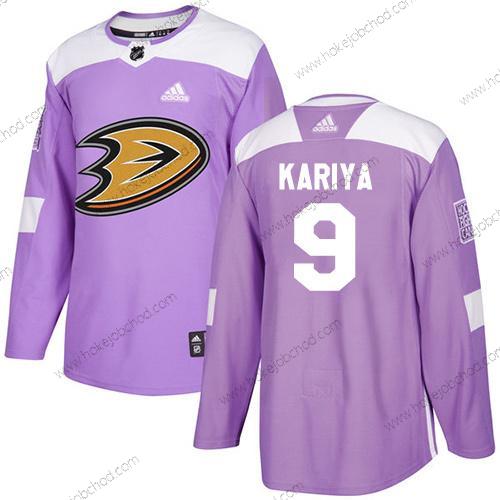 Adidas Mládež Anaheim Ducks #9 Paul Kariya Nachový Autentické Bojuje proti rakovině Sešitý NHL Dres