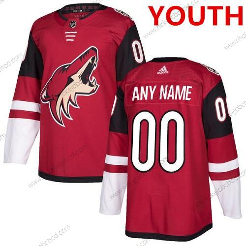 Adidas Mládež Arizona Coyotes Přizpůsobené Autentické Červené Domácí NHL Dres