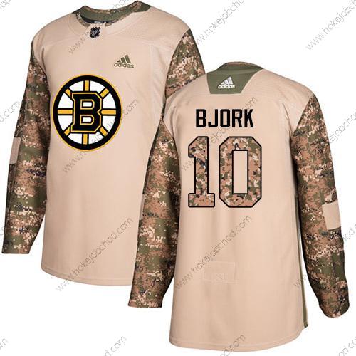 Adidas Mládež Boston Bruins #10 Anders Bjork Camo Autentické 2017 Veterans Day Sešitý NHL Dres