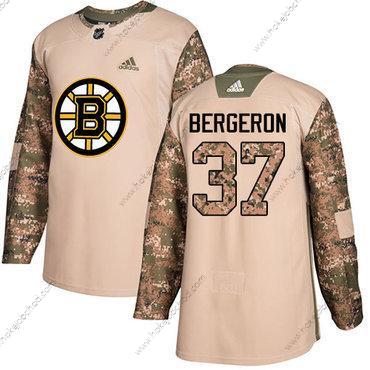 Adidas Mládež Boston Bruins #37 Patrice Bergeron Camo Autentické 2017 Veterans Day Sešitý NHL Dres