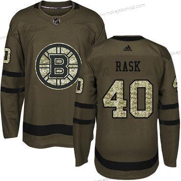 Adidas Mládež Boston Bruins #40 Tuukka Rask Zelená Salute to Service Sešitý NHL Dres