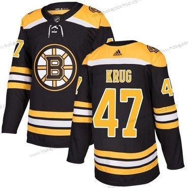 Adidas Mládež Boston Bruins #47 Torey Krug Černá Domácí Autentické Sešitý NHL Dres