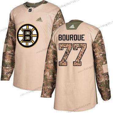 Adidas Mládež Boston Bruins #77 Ray Bourque Camo Autentické 2017 Veterans Day Sešitý NHL Dres