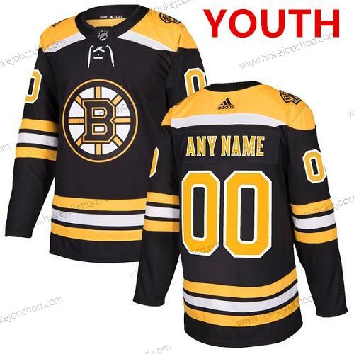 Adidas Mládež Boston Bruins Přizpůsobené Autentické Černá Domácí NHL Dres