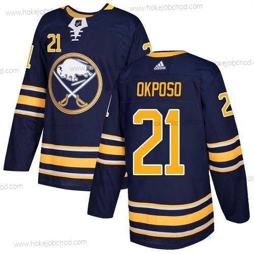 Adidas Mládež Buffalo Sabres #21 Kyle Okposo Námořnictvo Modrý Domácí Autentické Sešitý NHL Dres