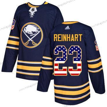 Adidas Mládež Buffalo Sabres #23 Sam Reinhart Námořnictvo Modrý Domácí Autentické USA Flag Sešitý NHL Dres