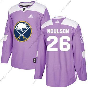 Adidas Mládež Buffalo Sabres #26 Matt Moulson Nachový Autentické Bojuje proti rakovině Sešitý NHL Dres