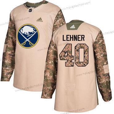 Adidas Mládež Buffalo Sabres #40 Robin Lehner Camo Autentické 2017 Veterans Day Sešitý NHL Dres