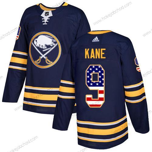 Adidas Mládež Buffalo Sabres #9 Evander Kane Námořnictvo Modrý Domácí Autentické USA Flag Sešitý NHL Dres