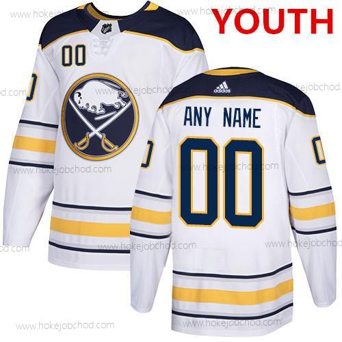 Adidas Mládež Buffalo Sabres Přizpůsobené Autentické Bílý Dres