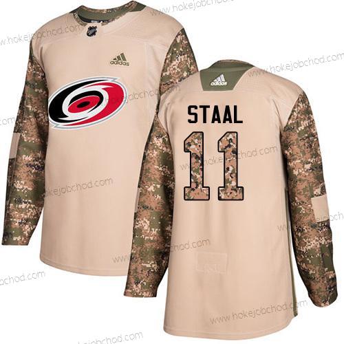 Adidas Mládež Carolina Hurricanes #11 Jordan Staal Camo Autentické 2017 Veterans Day Sešitý NHL Dres