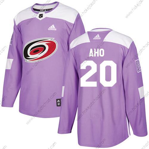 Adidas Mládež Carolina Hurricanes #20 Sebastian Aho Nachový Autentické Bojuje proti rakovině Sešitý NHL Dres