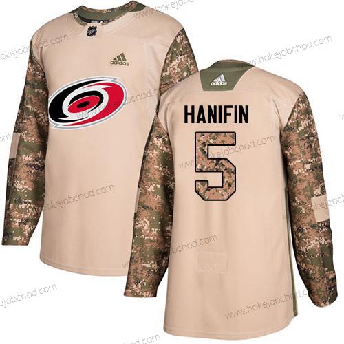 Adidas Mládež Carolina Hurricanes #5 Noah Hanifin Camo Autentické 2017 Veterans Day Sešitý NHL Dres