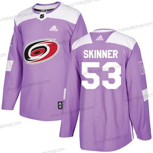 Adidas Mládež Carolina Hurricanes #53 Jeff Skinner Nachový Autentické Bojuje proti rakovině Sešitý NHL Dres