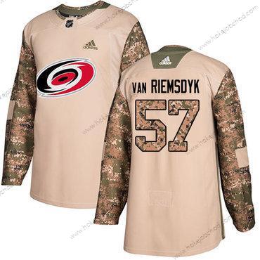 Adidas Mládež Carolina Hurricanes #57 Trevor Van Riemsdyk Camo Autentické 2017 Veterans Day Sešitý NHL Dres