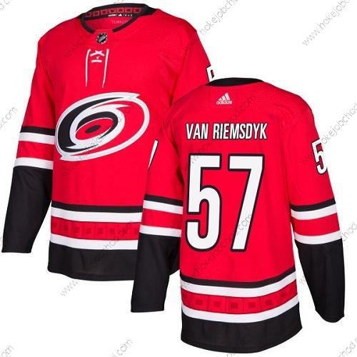 Adidas Mládež Carolina Hurricanes #57 Trevor Van Riemsdyk Červené Domácí Autentické Sešitý NHL Dres