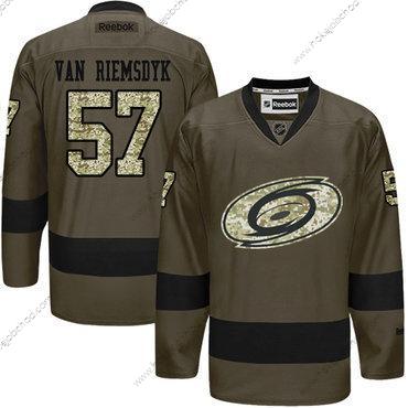 Adidas Mládež Carolina Hurricanes #57 Trevor Van Riemsdyk Zelená Salute to Service Sešitý NHL Dres