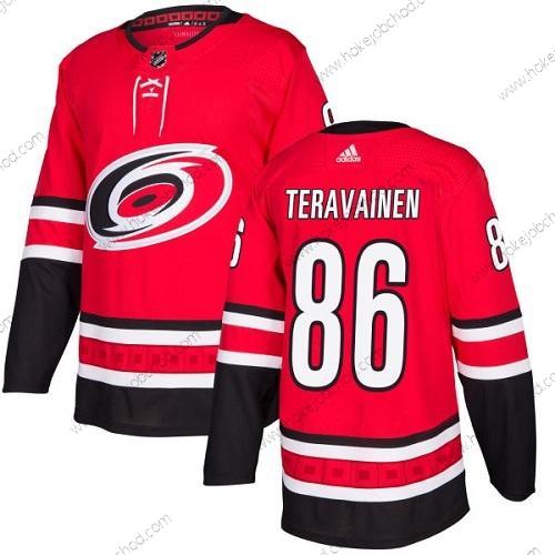 Adidas Mládež Carolina Hurricanes #86 Teuvo Teravainen Červené Domácí Autentické Sešitý NHL Dres