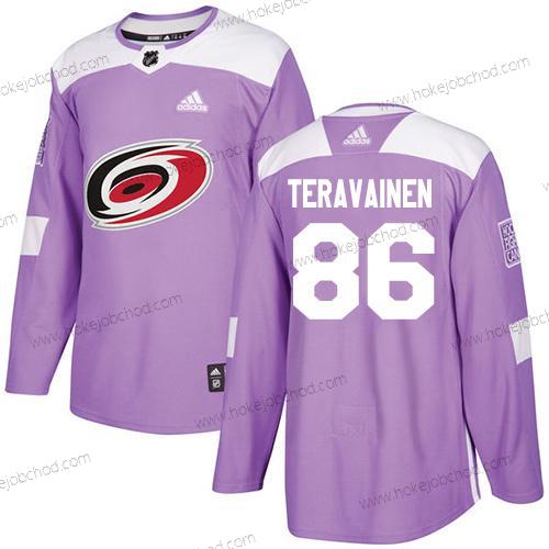 Adidas Mládež Carolina Hurricanes #86 Teuvo Teravainen Nachový Autentické Bojuje proti rakovině Sešitý NHL Dres