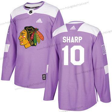 Adidas Mládež Chicago Blackhawks #10 Patrick Sharp Nachový Autentické Bojuje proti rakovině Sešitý NHL Dres