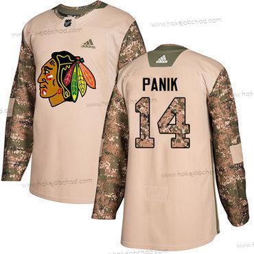 Adidas Mládež Chicago Blackhawks #14 Richard Panik Camo Autentické 2017 Veterans Day Sešitý NHL Dres