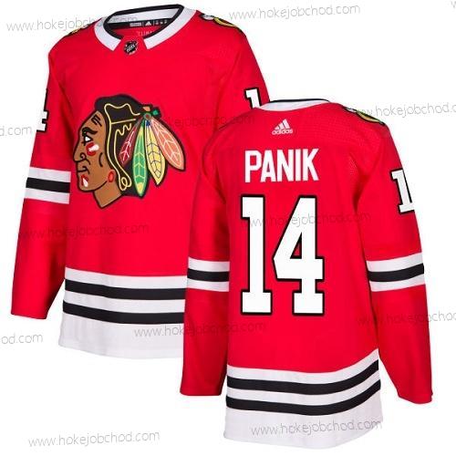 Adidas Mládež Chicago Blackhawks #14 Richard Panik Červené Domácí Autentické Sešitý NHL Dres