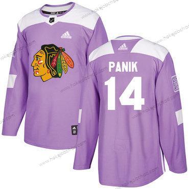 Adidas Mládež Chicago Blackhawks #14 Richard Panik Nachový Autentické Bojuje proti rakovině Sešitý NHL Dres