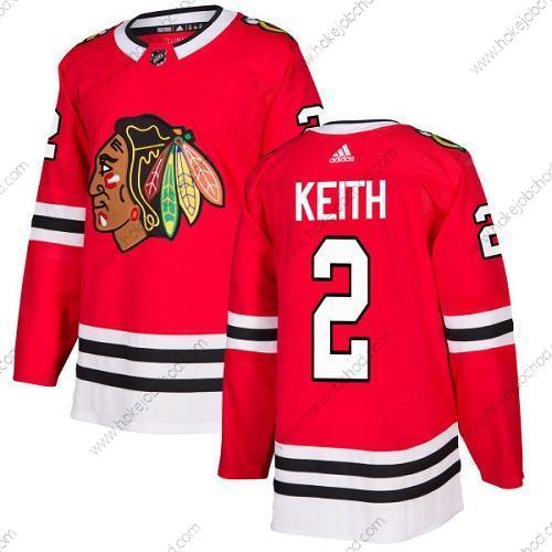 Adidas Mládež Chicago Blackhawks #2 Duncan Keith Červené Domácí Autentické Sešitý NHL Dres