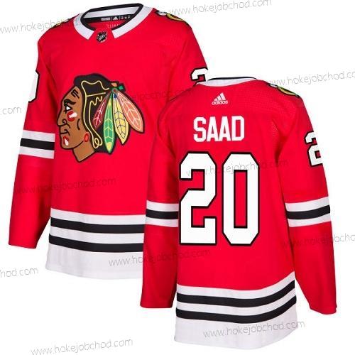 Adidas Mládež Chicago Blackhawks #20 Brandon Saad Červené Domácí Autentické Sešitý NHL Dres