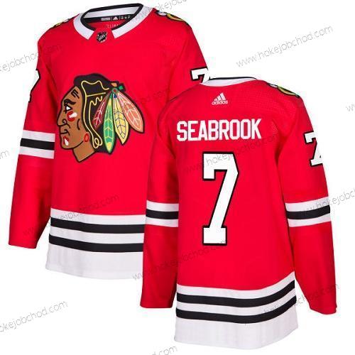 Adidas Mládež Chicago Blackhawks #7 Brent Seabrook Červené Domácí Autentické Sešitý NHL Dres