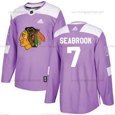 Adidas Mládež Chicago Blackhawks #7 Brent Seabrook Nachový Autentické Bojuje proti rakovině Sešitý NHL Dres