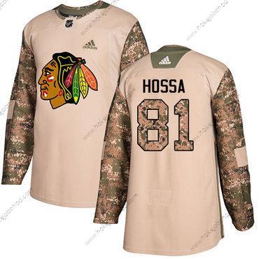 Adidas Mládež Chicago Blackhawks #81 Marian Hossa Camo Autentické 2017 Veterans Day Sešitý NHL Dres