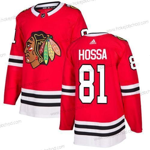 Adidas Mládež Chicago Blackhawks #81 Marian Hossa Červené Domácí Autentické Sešitý NHL Dres