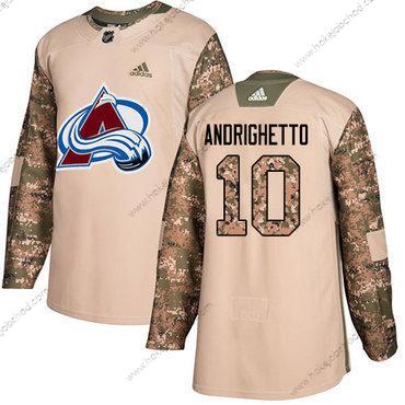 Adidas Mládež Colorado Avalanche #10 Sven Andrighetto Camo Autentické 2017 Veterans Day Sešitý NHL Dres