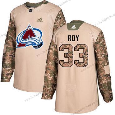 Adidas Mládež Colorado Avalanche #33 Patrick Roy Camo Autentické 2017 Veterans Day Sešitý NHL Dres