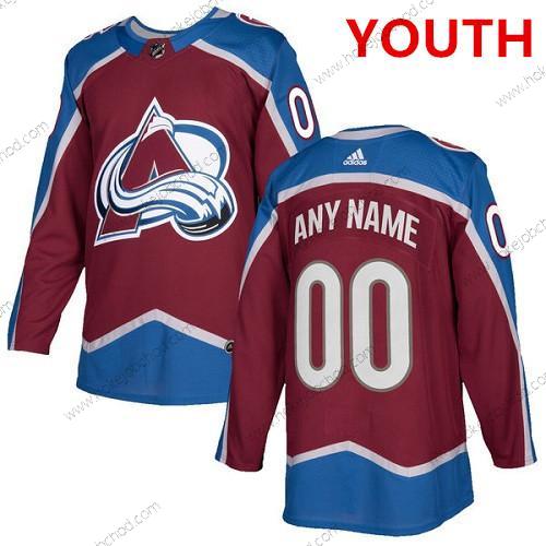 Adidas Mládež Colorado Avalanche Přizpůsobené Autentické Červené Domácí NHL Dres