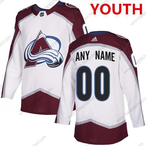 Adidas Mládež Colorado Avalanche Přizpůsobené NHL Autentické Bílý Dres