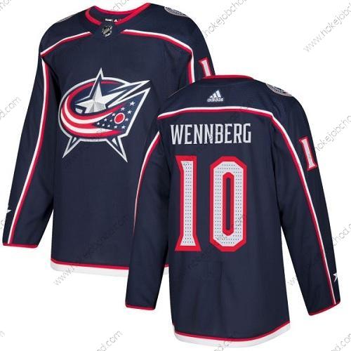 Adidas Mládež Columbus Blue Jackets #10 Alexander Wennberg Námořnictvo Modrý Domácí Autentické Sešitý NHL Dres