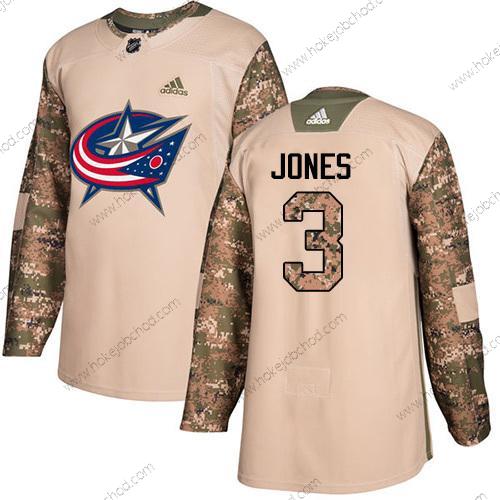 Adidas Mládež Columbus Blue Jackets #3 Seth Jones Camo Autentické 2017 Veterans Day Sešitý NHL Dres