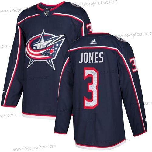 Adidas Mládež Columbus Blue Jackets #3 Seth Jones Námořnictvo Modrý Domácí Autentické Sešitý NHL Dres