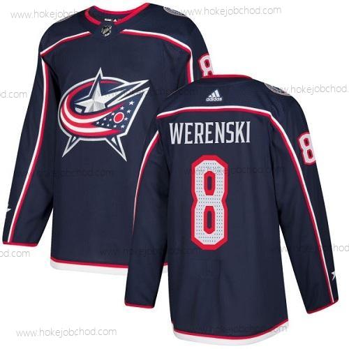 Adidas Mládež Columbus Blue Jackets #8 Zach Werenski Námořnictvo Modrý Domácí Autentické Sešitý NHL Dres