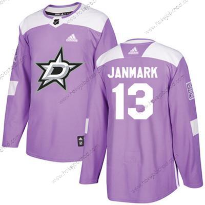 Adidas Mládež Dallas Stars #13 Mattias Janmark Nachový Autentické Bojuje proti rakovině Sešitý NHL Dres